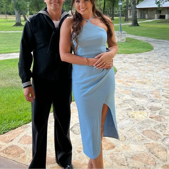 Boldly Stood Midi Dress Blue - Picture 3 of 3